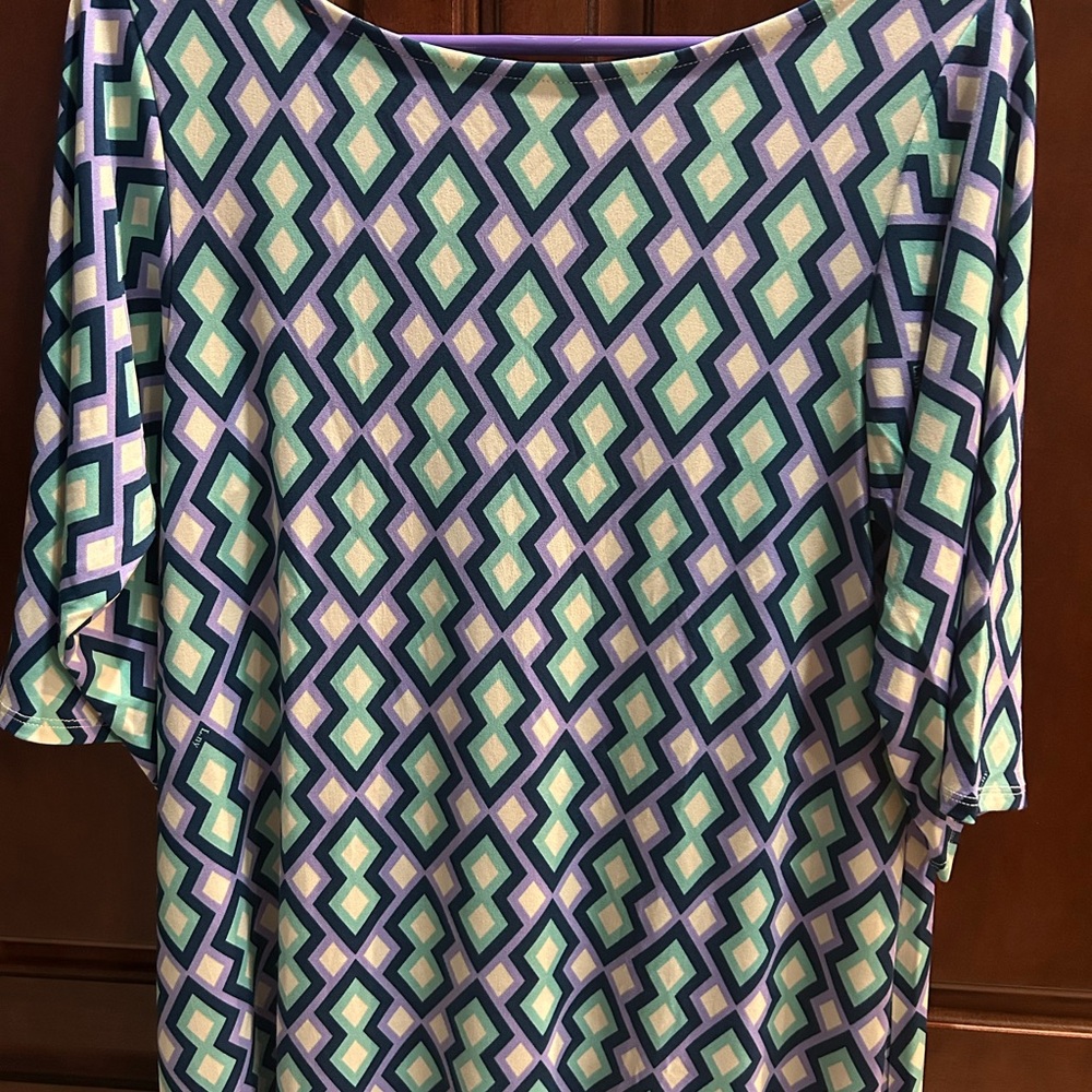 Geometric Patterned Dress - Picture 2 of 2